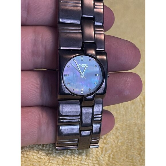 A II Z, Timex Accessories - A II Z BY TIMEX BROWN MOP DIAL BROWN STAINLESS STEEL BRACELET WATCH Needs Batte